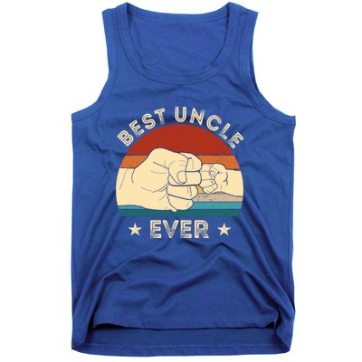 Vintage Best Uncle Ever Fist Bump Funny Uncle Fathers Day Funny Gift Tank Top