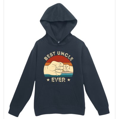 Vintage Best Uncle Ever Fist Bump Funny Uncle Fathers Day Funny Gift Urban Pullover Hoodie