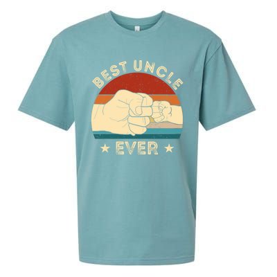 Vintage Best Uncle Ever Fist Bump Funny Uncle Fathers Day Funny Gift Sueded Cloud Jersey T-Shirt