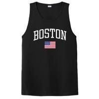 Vintage Boston Usa Country Flag Souvenir Vacation PosiCharge Competitor Tank