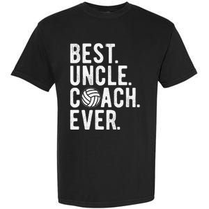 Volleyball Best Uncle Coach Ever Dad Daddy Father's Day Garment-Dyed Heavyweight T-Shirt