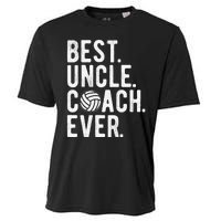 Volleyball Best Uncle Coach Ever Dad Daddy Father's Day Cooling Performance Crew T-Shirt