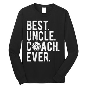 Volleyball Best Uncle Coach Ever Dad Daddy Father's Day Long Sleeve Shirt