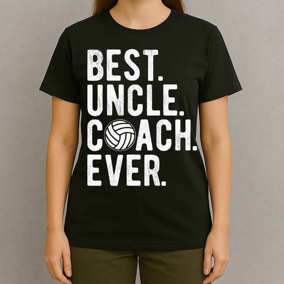 Volleyball Best Uncle Coach Ever Dad Daddy Father's Day T-Shirt