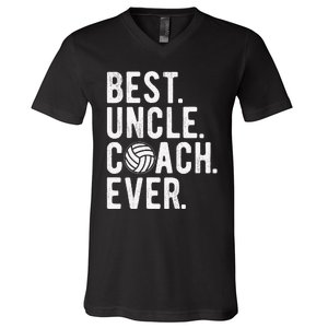 Volleyball Best Uncle Coach Ever Dad Daddy Father's Day V-Neck T-Shirt