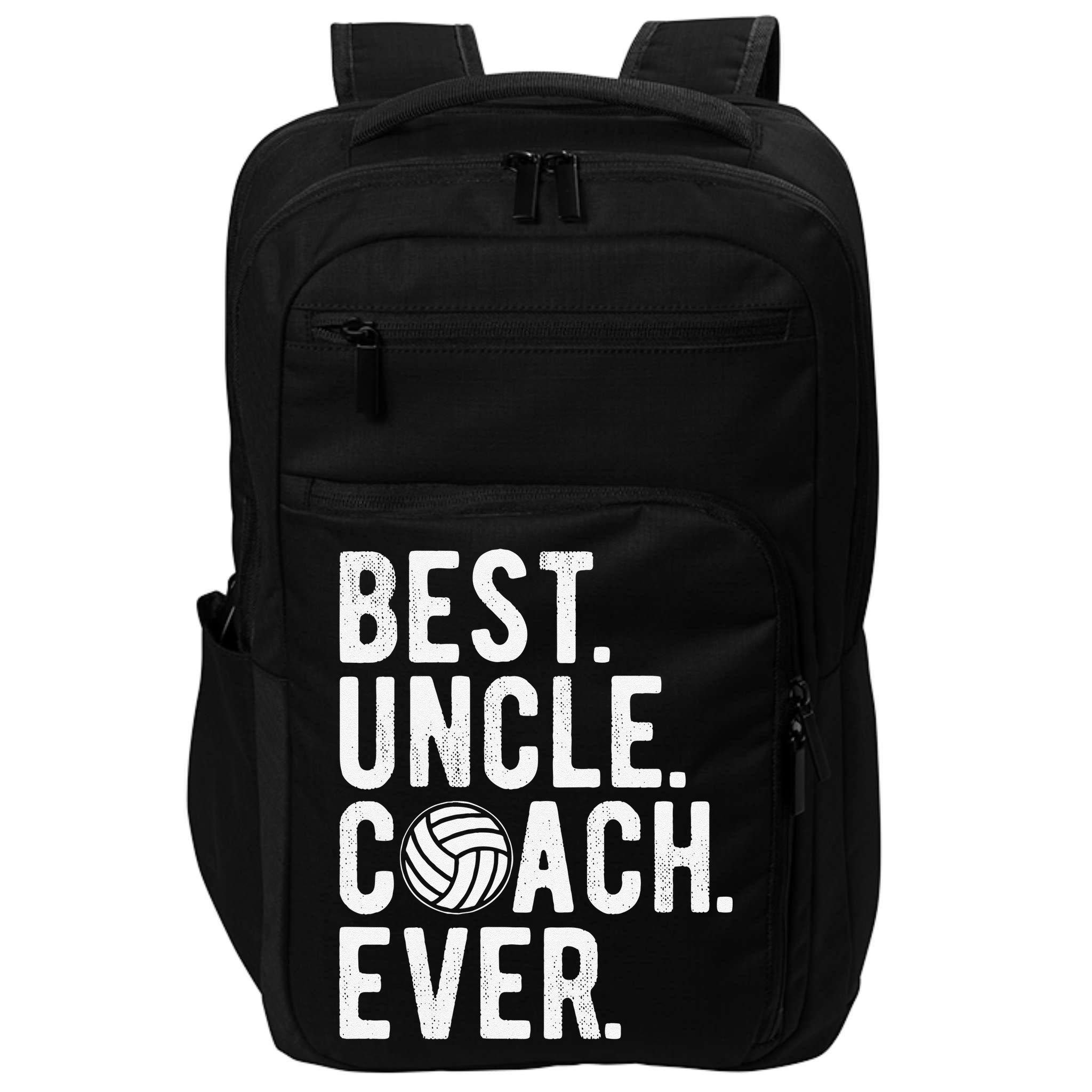 Volleyball Best Uncle Coach Ever Dad Daddy Father's Day Impact Tech Backpack