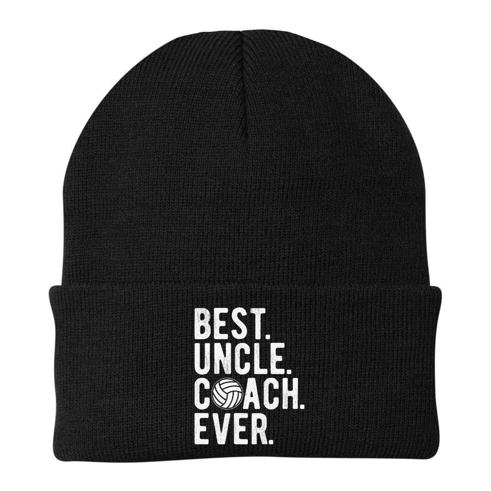 Volleyball Best Uncle Coach Ever Dad Daddy Father's Day Beanie
