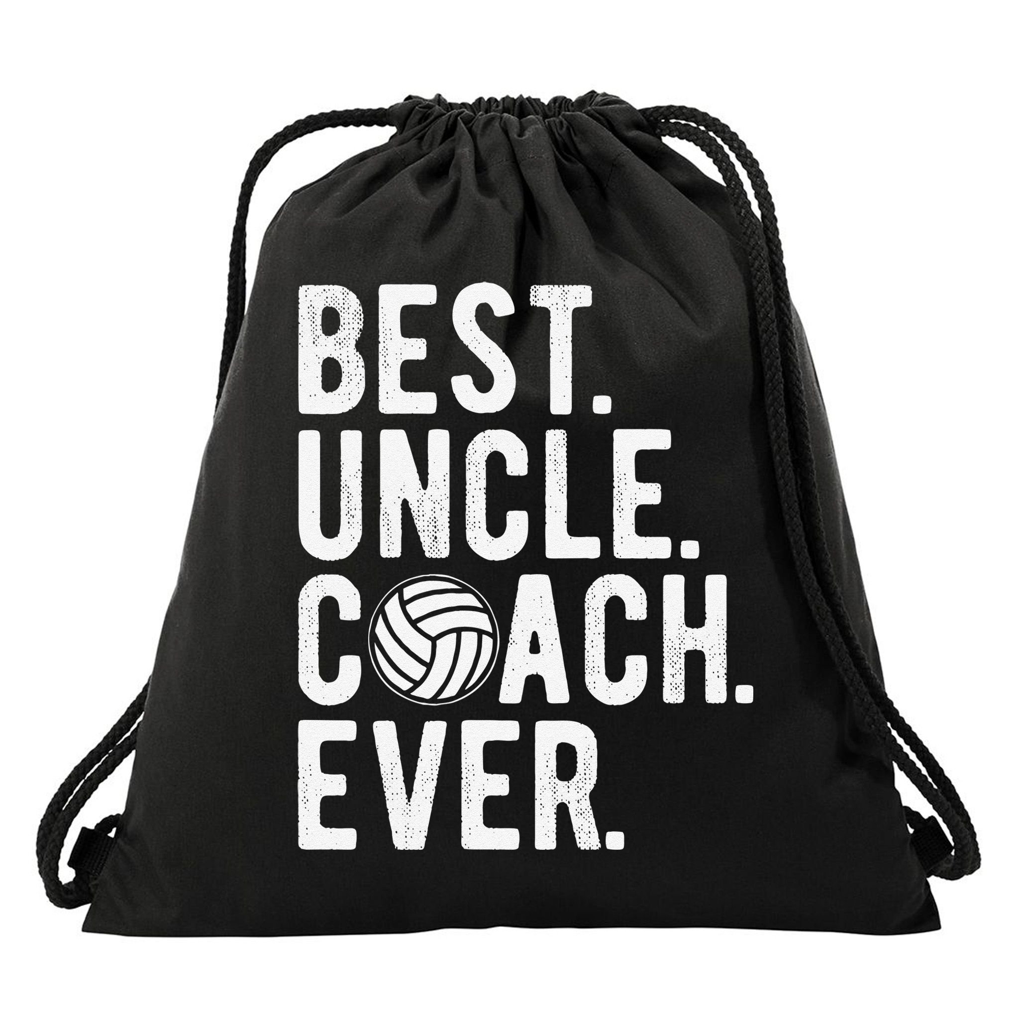 Volleyball Best Uncle Coach Ever Dad Daddy Father's Day Drawstring Bag