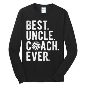 Volleyball Best Uncle Coach Ever Dad Daddy Father's Day Tall Long Sleeve T-Shirt