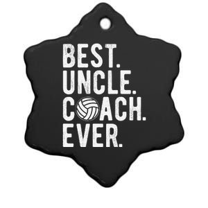 Volleyball Best Uncle Coach Ever Dad Daddy Father's Day Ceramic Star Ornament