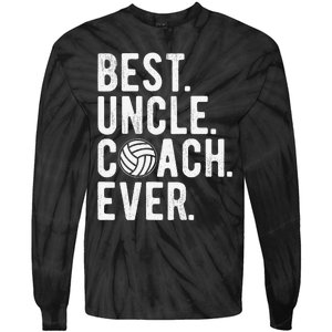 Volleyball Best Uncle Coach Ever Dad Daddy Father's Day Tie-Dye Long Sleeve Shirt