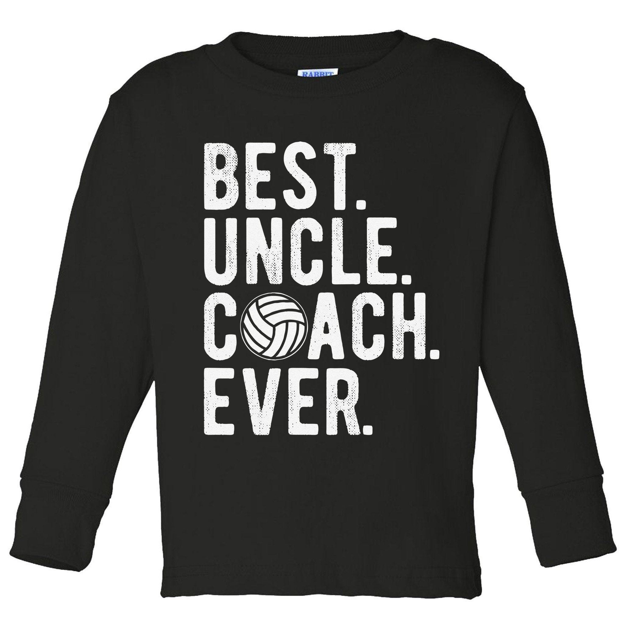 Volleyball Best Uncle Coach Ever Dad Daddy Father's Day Toddler Long Sleeve Shirt