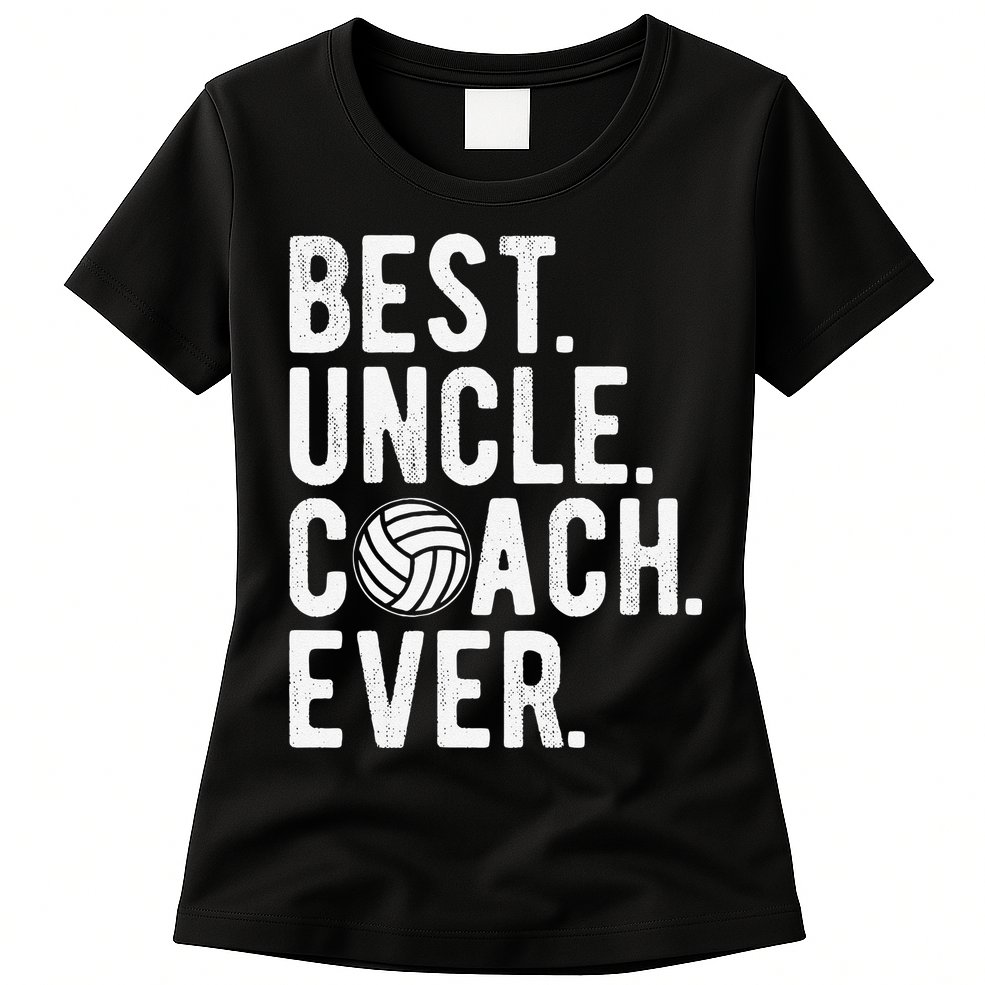 Volleyball Best Uncle Coach Ever Dad Daddy Father's Day Womens T-Shirt