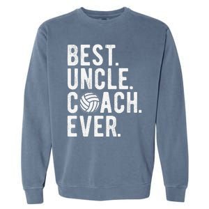 Volleyball Best Uncle Coach Ever Dad Daddy Father's Day Garment-Dyed Sweatshirt