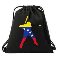 Venezuela Baseball Drawstring Bag
