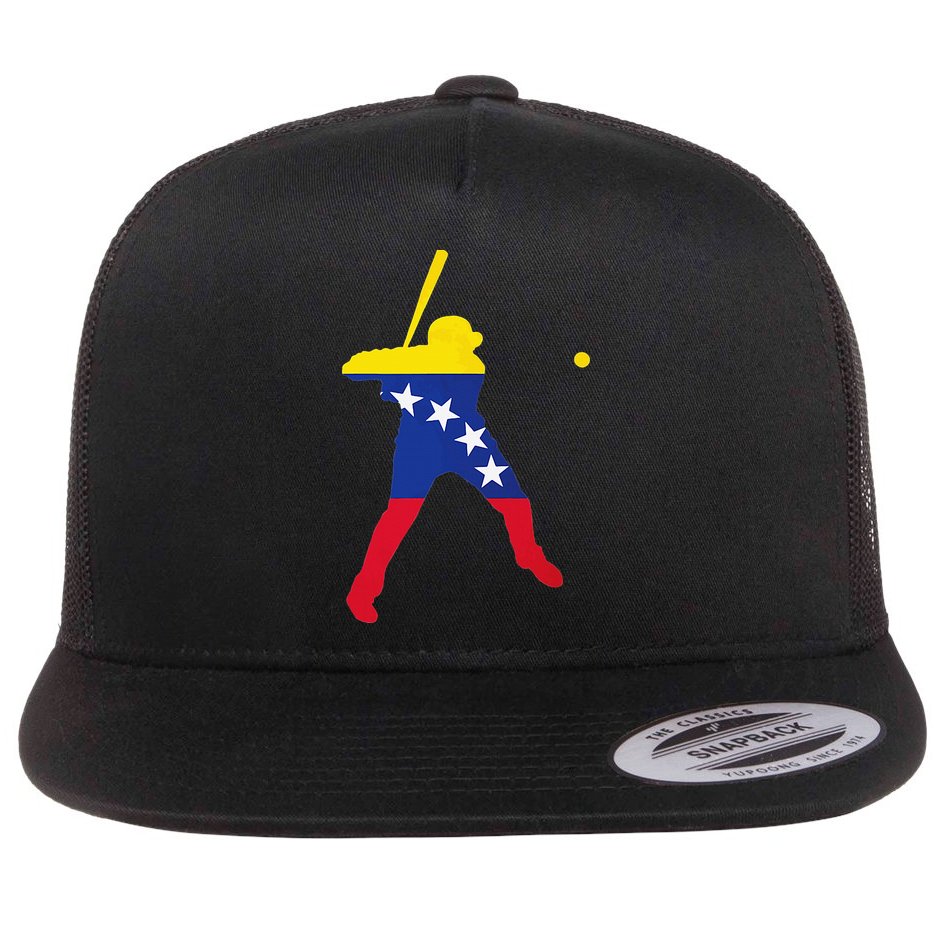 Venezuela Baseball Flat Bill Trucker Hat