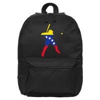 Venezuela Baseball 16 in Basic Backpack