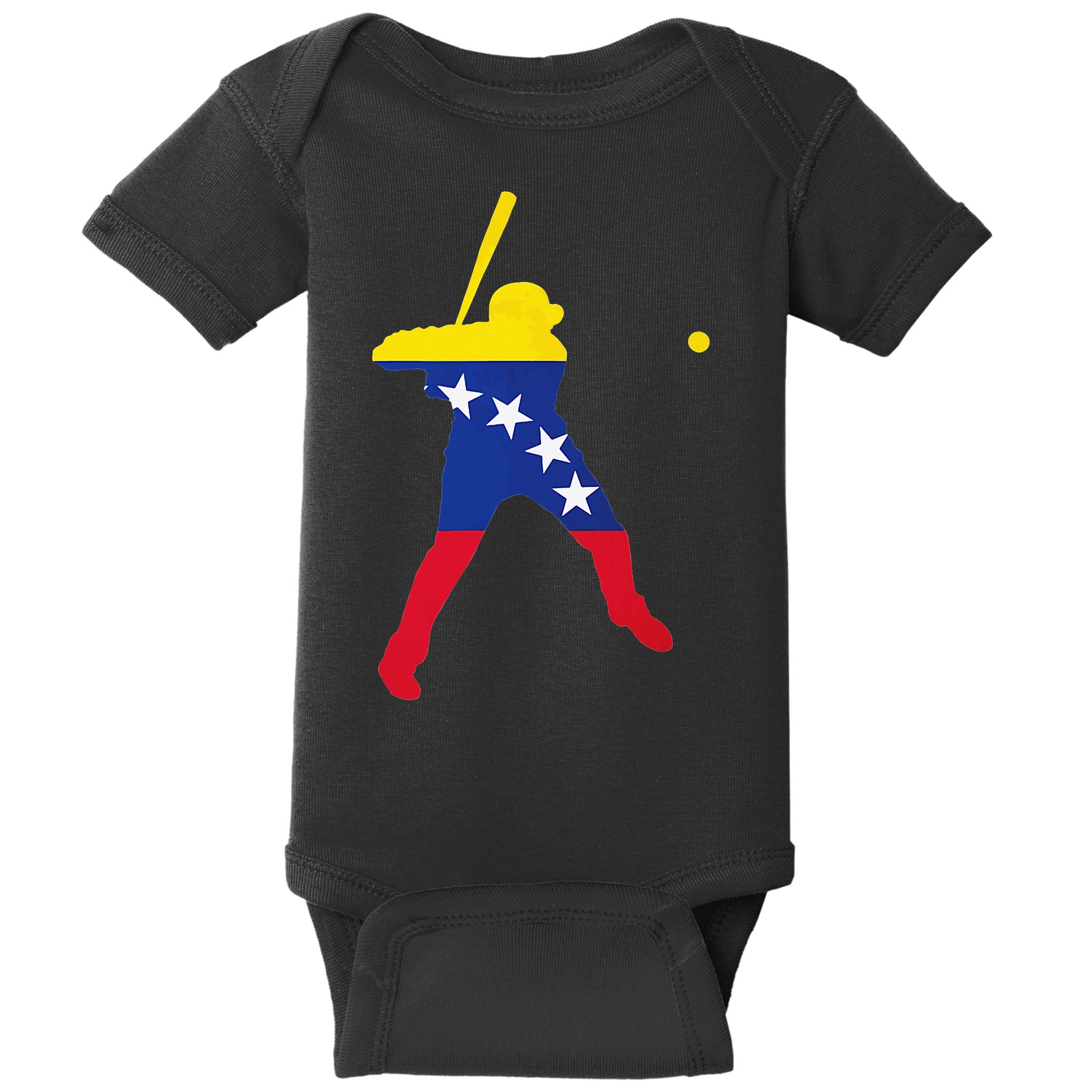 Venezuela Baseball Baby Bodysuit