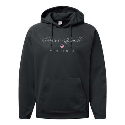 Virginia Beach Virginia Va On Virginia Beach Performance Fleece Hoodie