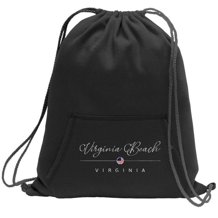 Virginia Beach Virginia Va On Virginia Beach Sweatshirt Cinch Pack Bag