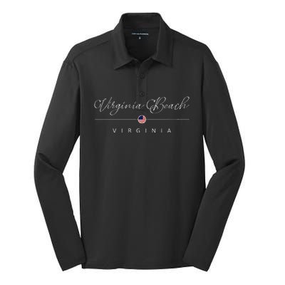 Virginia Beach Virginia Va On Virginia Beach Silk Touch Performance Long Sleeve Polo