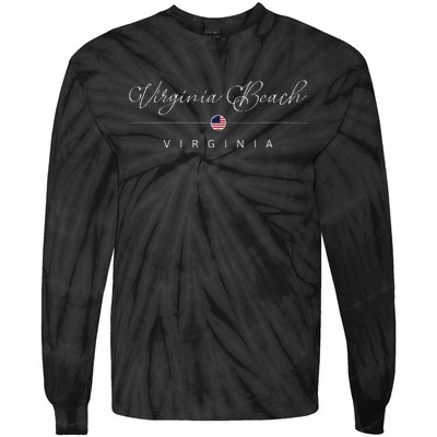 Virginia Beach Virginia Va On Virginia Beach Tie-Dye Long Sleeve Shirt