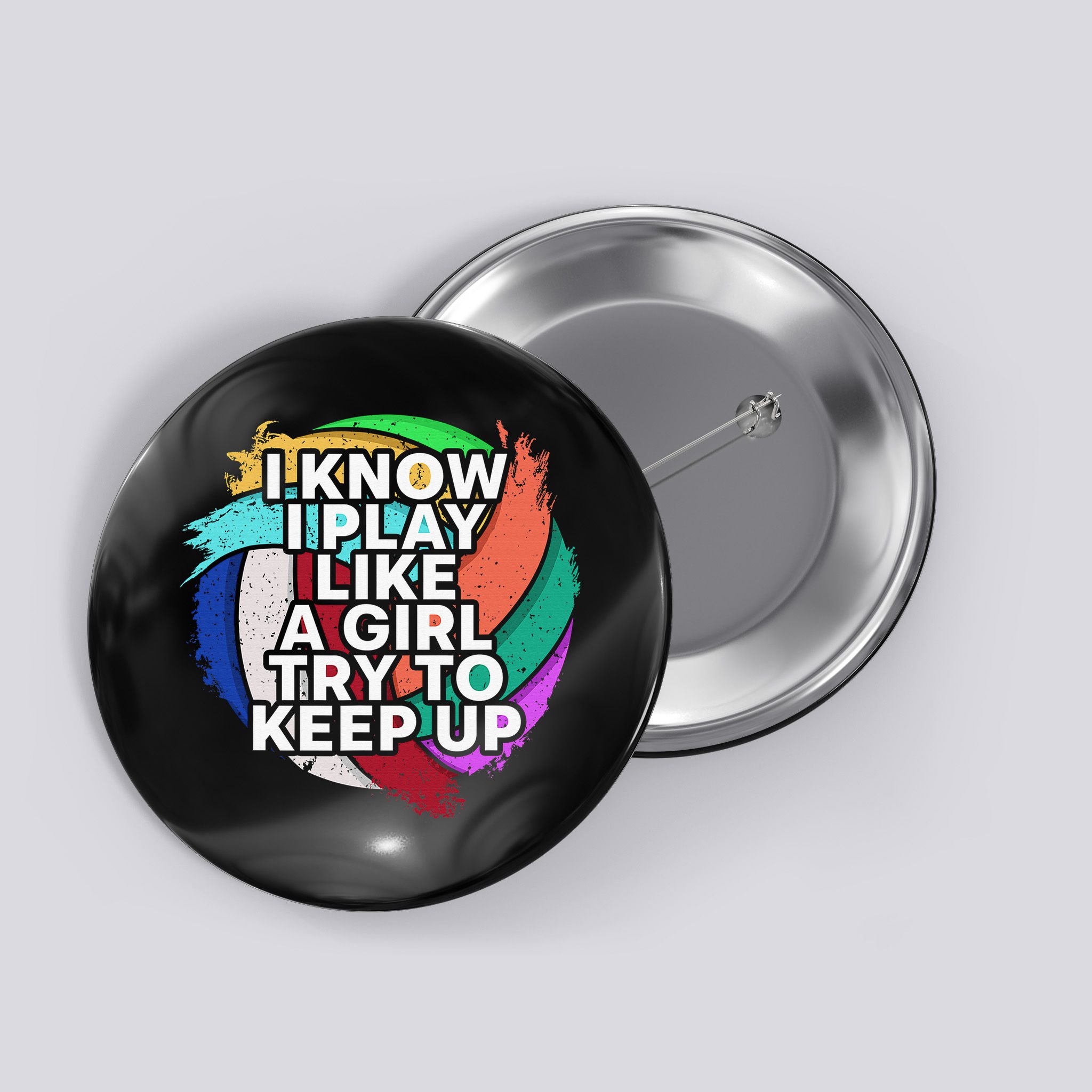 Volleyball Beach Volleyball Player Gift Button