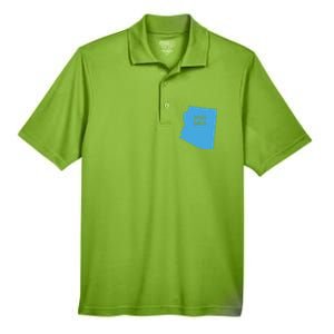 Vote Blue Voting Democratic Arizona Cute Gift Men's Origin Performance Pique Polo