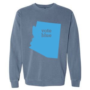 Vote Blue Voting Democratic Arizona Cute Gift Garment-Dyed Sweatshirt