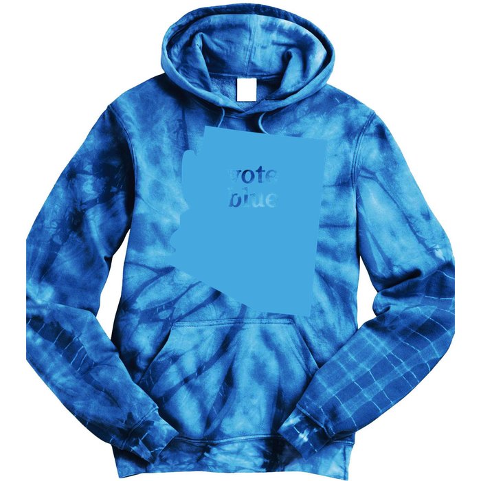 Vote Blue Voting Democratic Arizona Cute Gift Tie Dye Hoodie