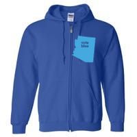 Vote Blue Voting Democratic Arizona Cute Gift Full Zip Hoodie