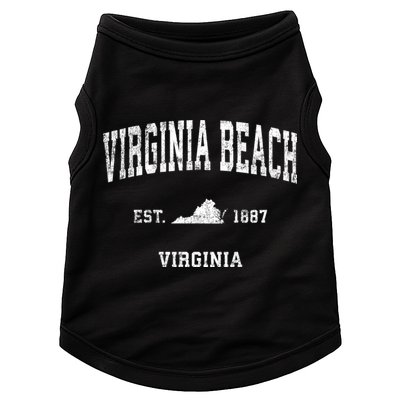 Virginia Beach Virginia Va Vintage Sports Doggie Tank