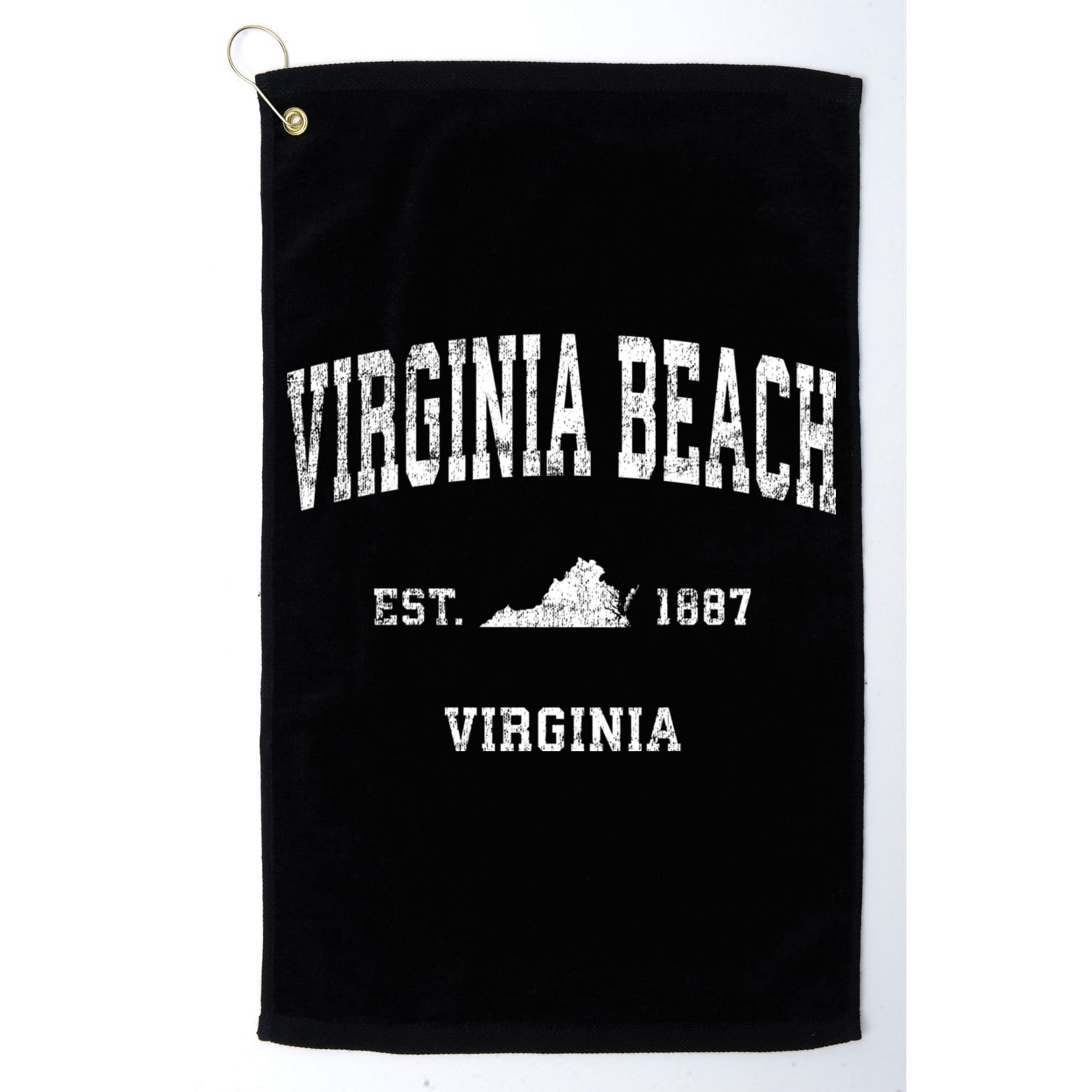 Virginia Beach Virginia Va Vintage Sports Golf Towel