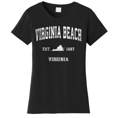 Virginia Beach Virginia Va Vintage Sports Women's T-Shirt