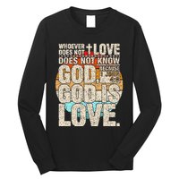 Vintage Bible Verse 1 John 4 8 God Is Love Long Sleeve Shirt