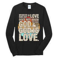 Vintage Bible Verse 1 John 4 8 God Is Love Tall Long Sleeve T-Shirt