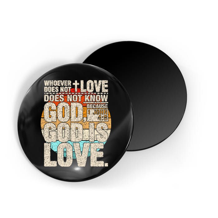 Vintage Bible Verse 1 John 4 8 God Is Love Magnet