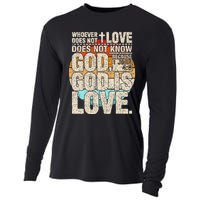 Vintage Bible Verse 1 John 4 8 God Is Love Cooling Performance Long Sleeve Crew