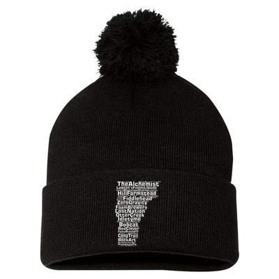 Vermont Breweries Pom Pom 12in Knit Beanie