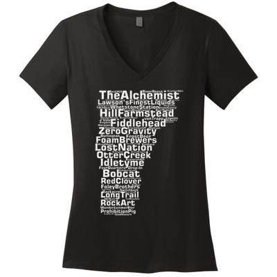 Vermont Breweries Women's V-Neck T-Shirt