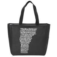 Vermont Breweries Zip Tote Bag