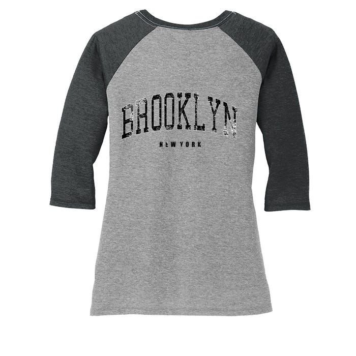 Vintage Brooklyn Women's Tri-Blend 3/4-Sleeve Raglan Shirt