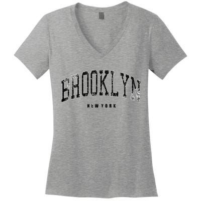 Vintage Brooklyn Women's V-Neck T-Shirt