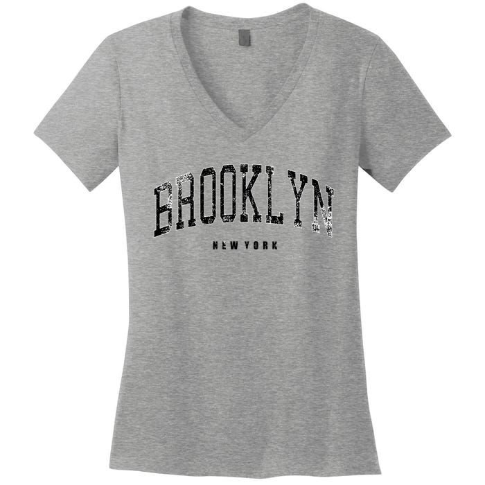 Vintage Brooklyn Women's V-Neck T-Shirt