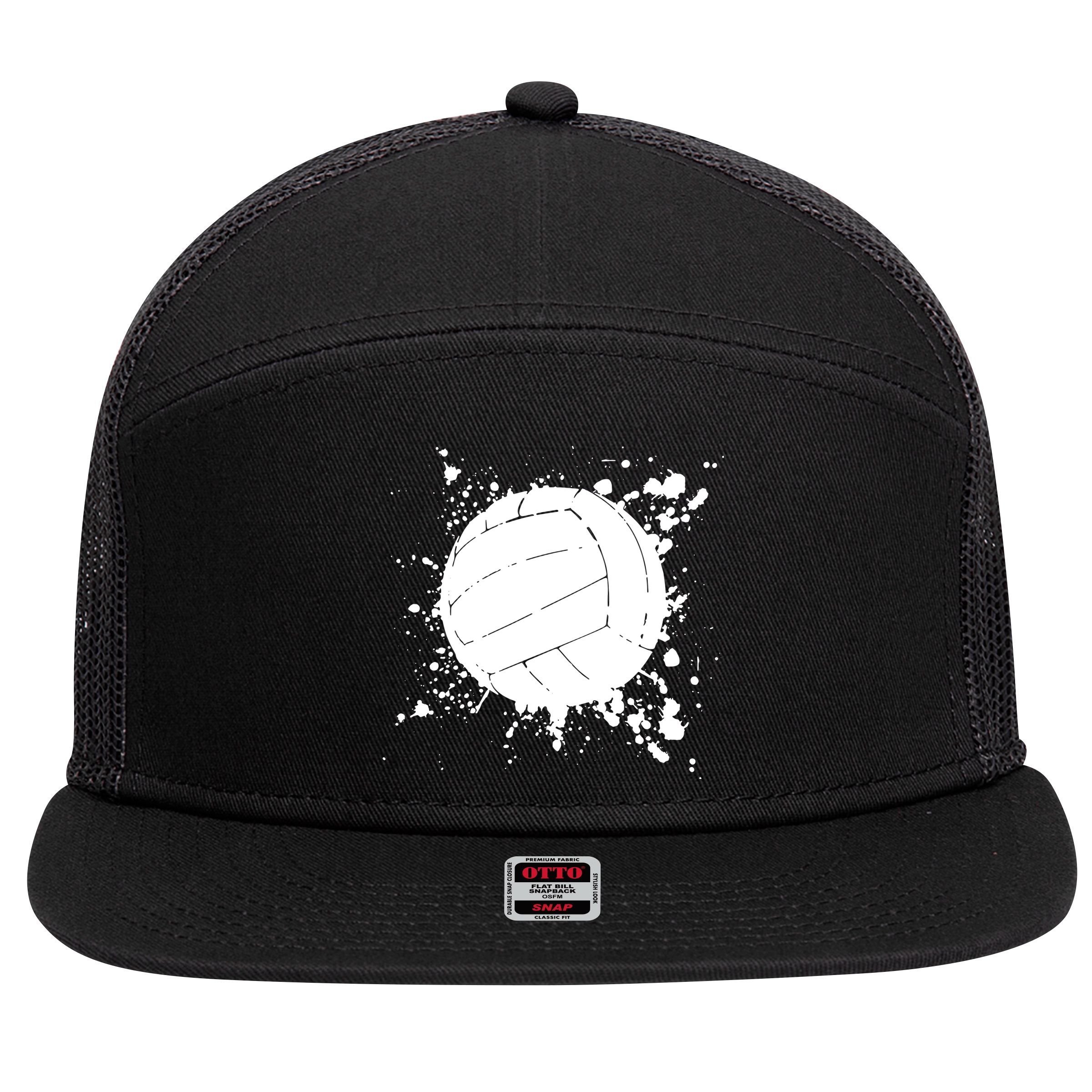 Volleyball Beach Volleyball Player Gift 7 Panel Mesh Trucker Snapback Hat