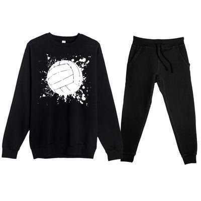 Volleyball Beach Volleyball Player Gift Premium Crewneck Sweatsuit Set