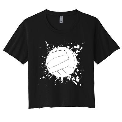 Volleyball Beach Volleyball Player Gift Women's Crop Top Tee