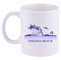 Virginia Beach 11oz C Handle Ceramic Mug