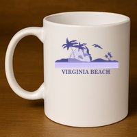 Virginia Beach 11oz C Handle Ceramic Mug