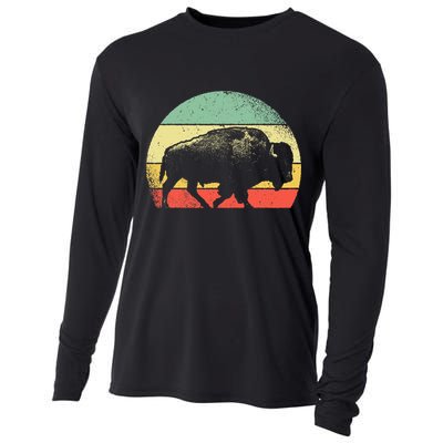 Vintage Buffalo Cooling Performance Long Sleeve Crew